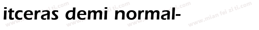 itceras demi normal字体转换